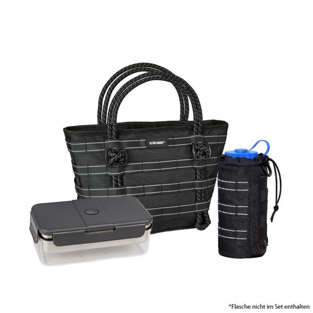 Cloer Tasche mit Flaschenbeutel und Lunchbox
