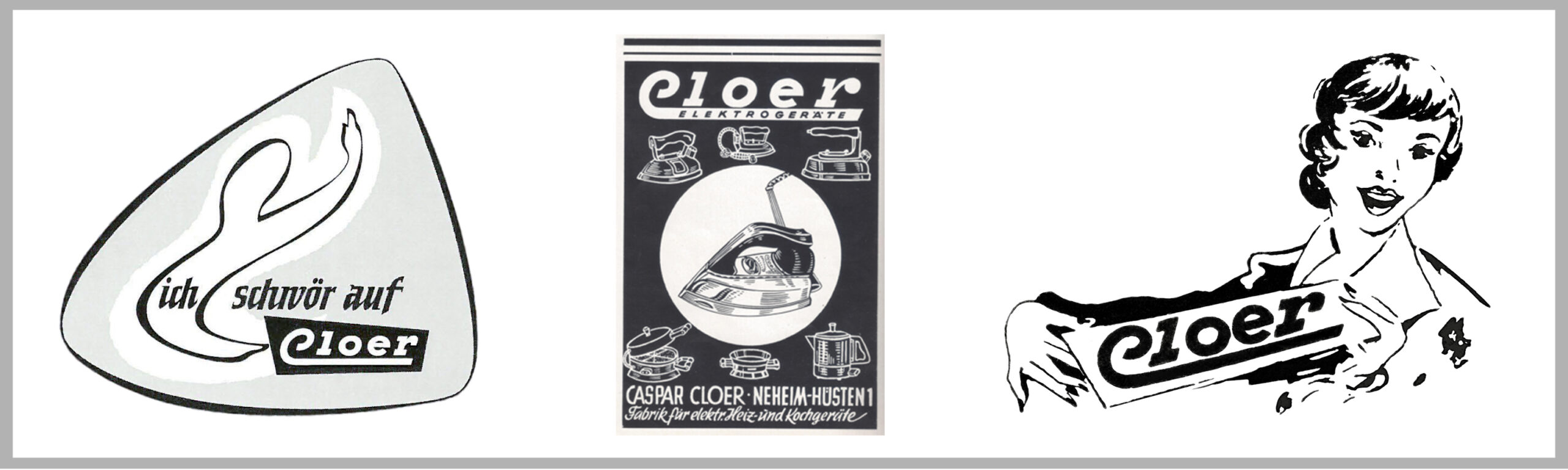 Alte Logos von Firma Cloer